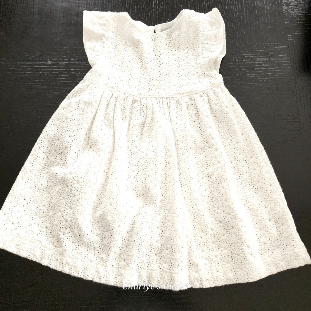 Maison Me Kids| Toddler White‎ Eyelet Dress Sz. 4y |Classic Timeless Princess